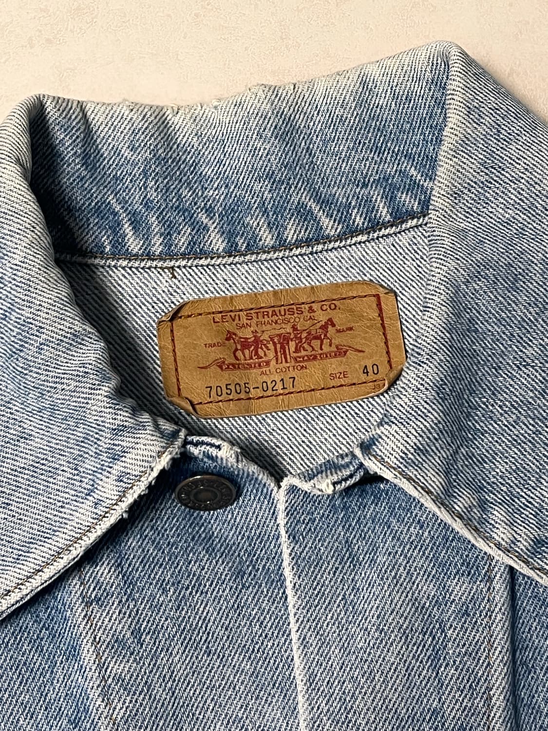 리바이스 빈티지 데님 자켓 40 상품이미지2