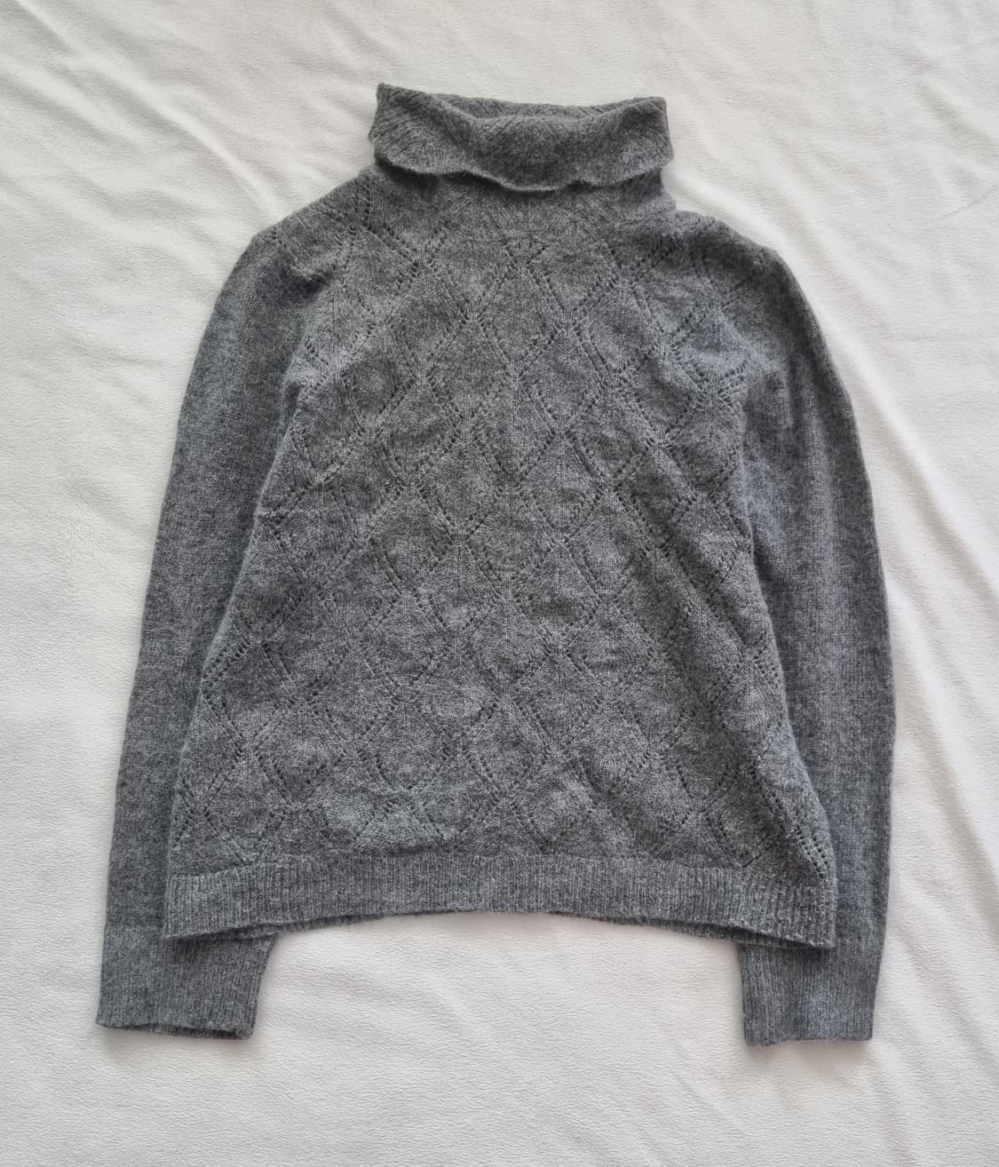 빈티지 모리걸 하구미 오리엔탈 그레이 니트 상품이미지1