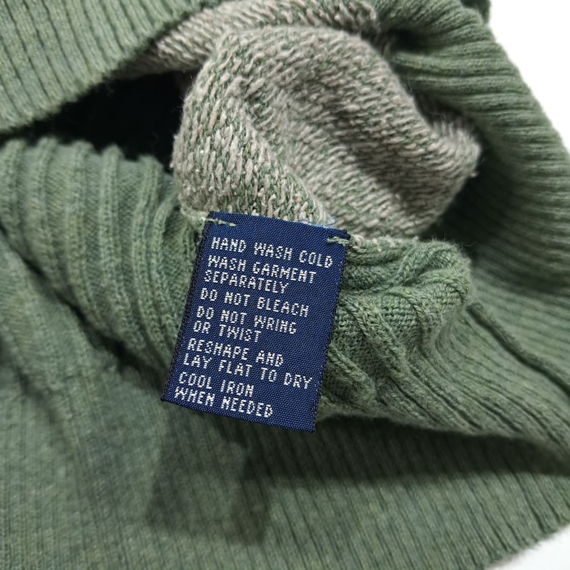 CL156 폴로 코튼실크 90s홍콩판 세이지그린 니트 베스트 상품이미지5
