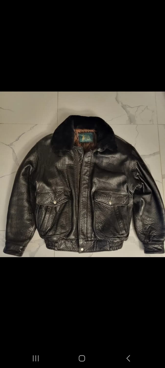 Polo club leather jacket L 상품이미지1