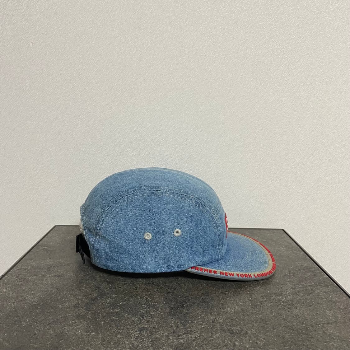(OS) 슈프림 박스로고 캠프캡 모자 워시드 데님 상품이미지3