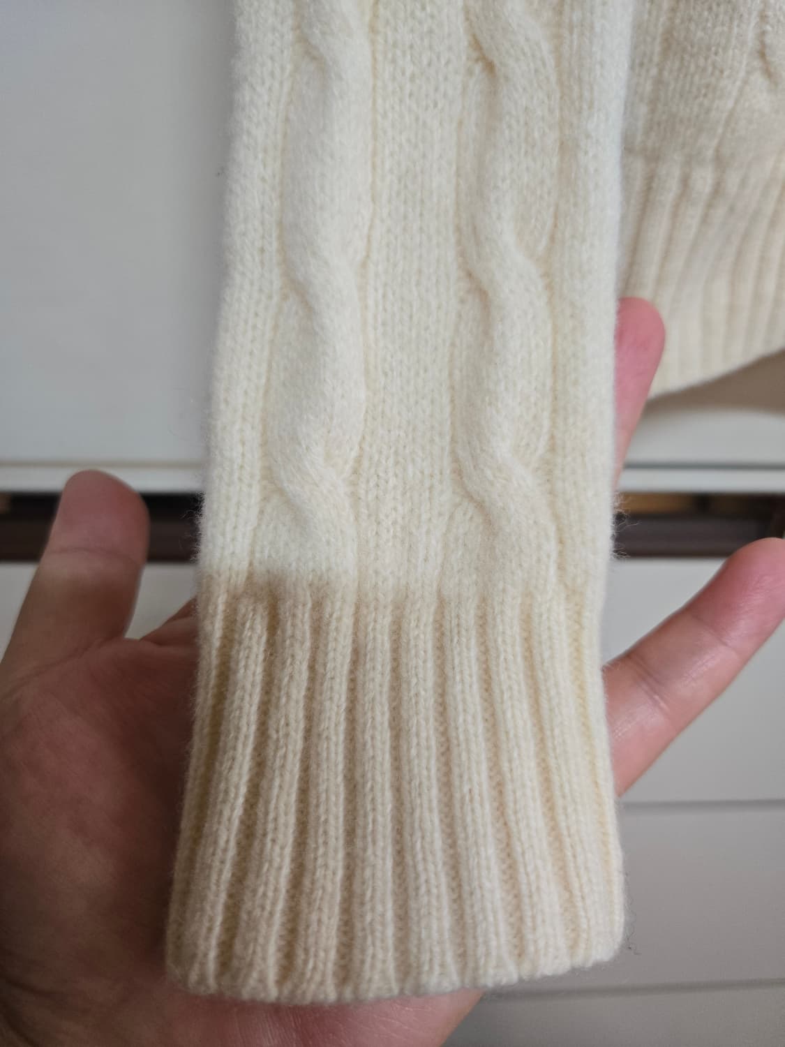 폴로 랄프로렌 정품 신형 울 캐시미어 케이블 스웨터 상품이미지3