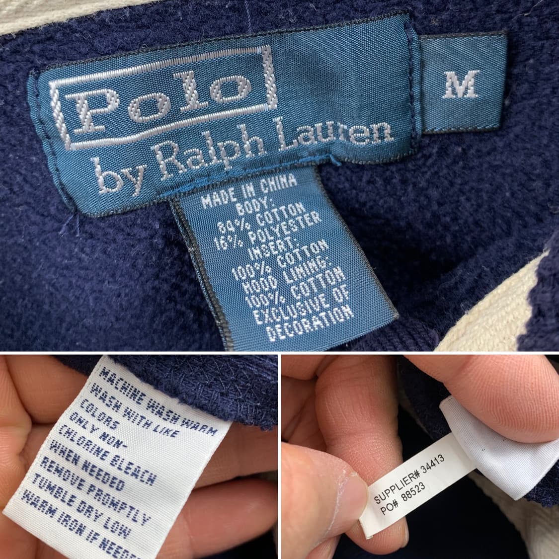 폴로 랄프로렌 포니로고 써멀 후드집업 네이비 상품이미지7