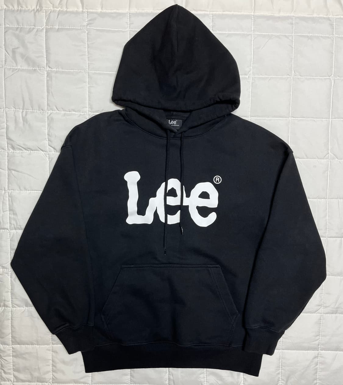 Lee 리 빅 로고 후드티 블랙 상품이미지1