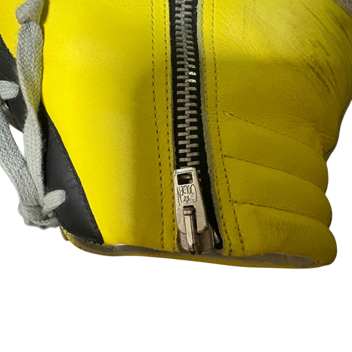 골든구스 슬라이드 하이탑 옐로우 레더 스니커즈 43 270-280 상품이미지5