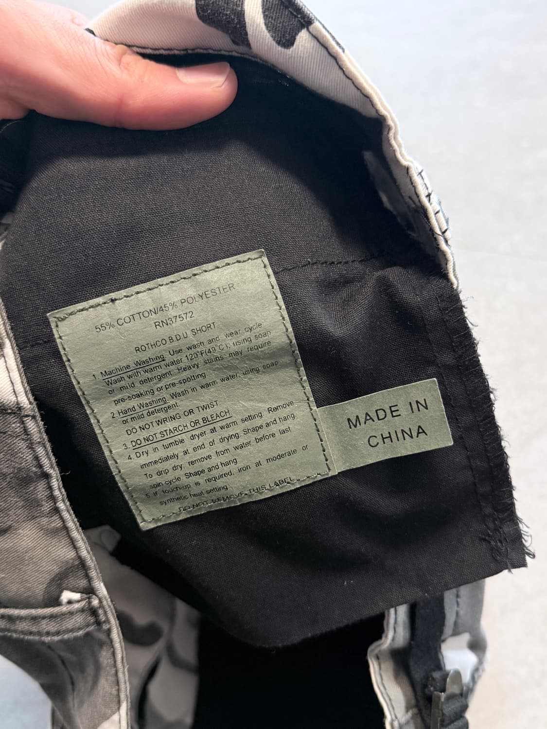 [S] 로스코 카모 쇼츠 블랙 카모 상품이미지3