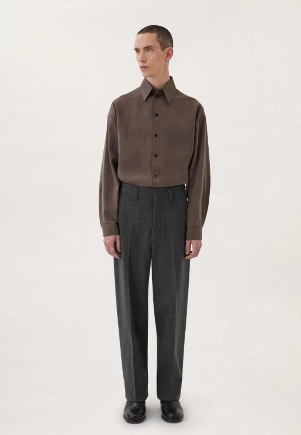 르메르 22AW 소프트 펠티드 울 테이퍼드 트라우저 상품이미지2