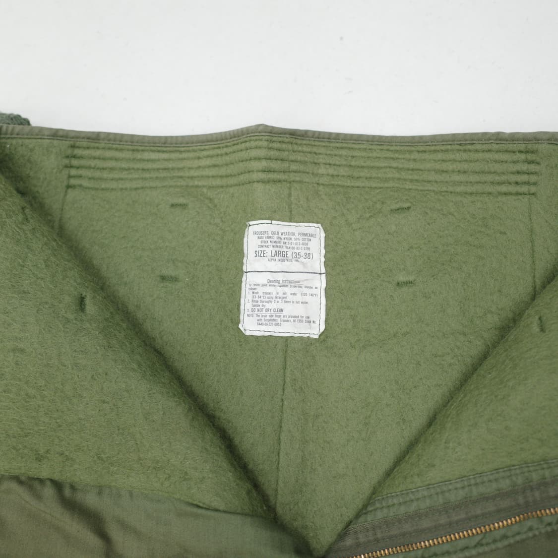 80s USN 미 해군 콜드웨더 덱팬츠 LARGE  상품이미지6