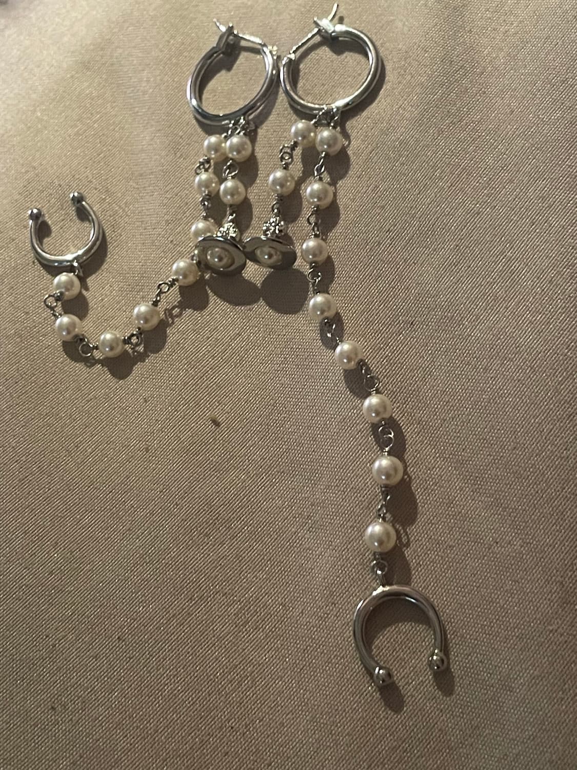 비비안웨스트우드 빈티지 레이어드 피어스 이어링 상품이미지4