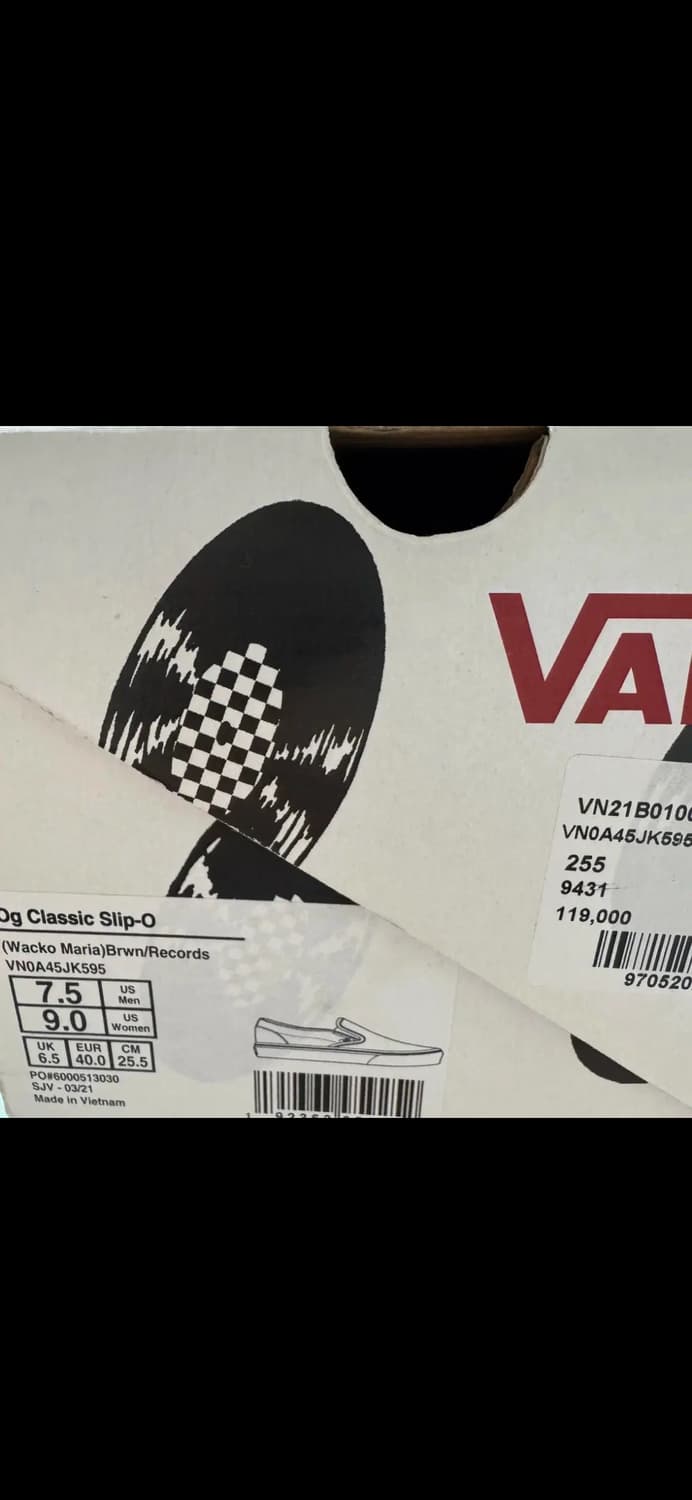 와코마리아 반스 슬립온 레코드 브라운 255 상품이미지3