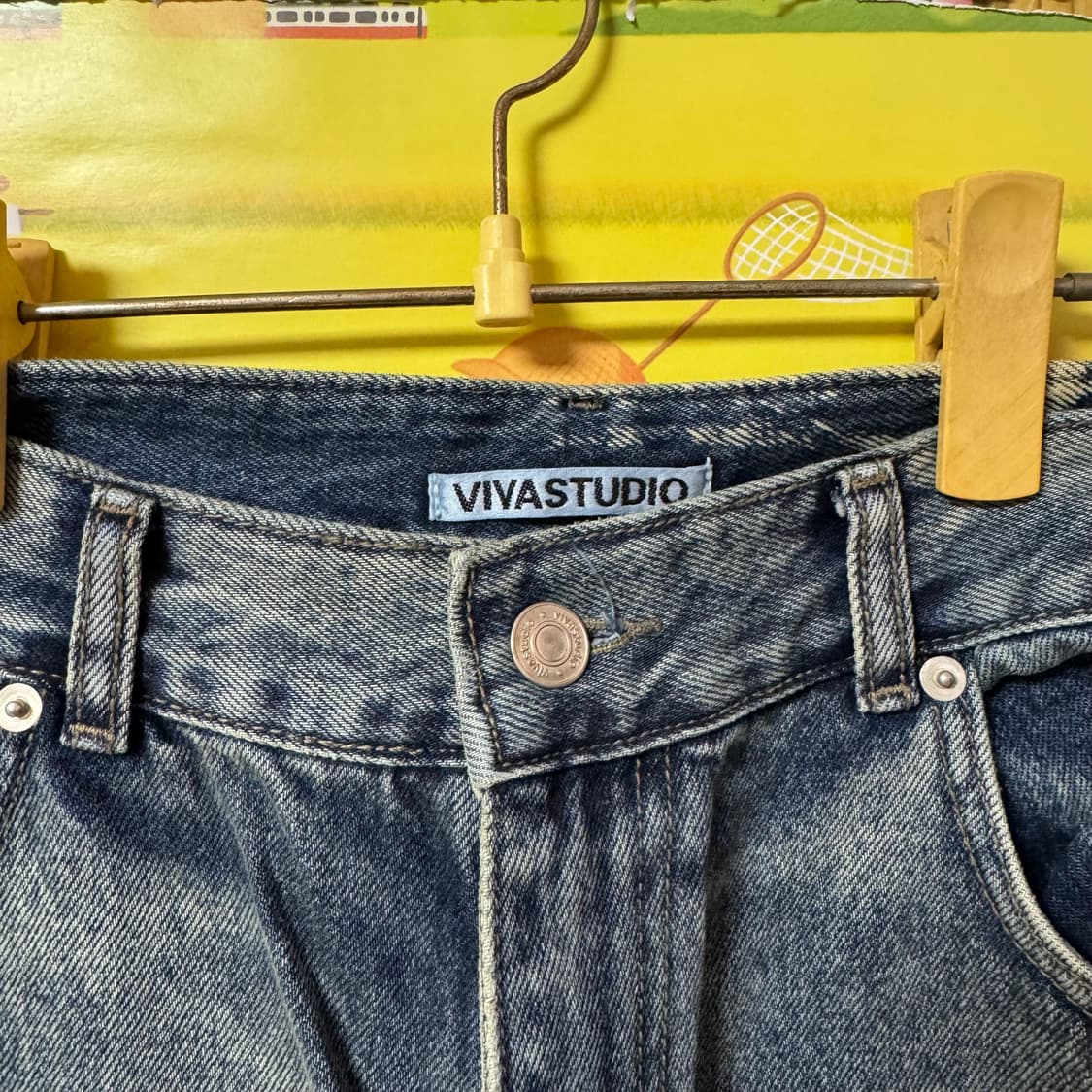 비바스튜디오 샌디드 데님팬츠 L사이즈 상품이미지2