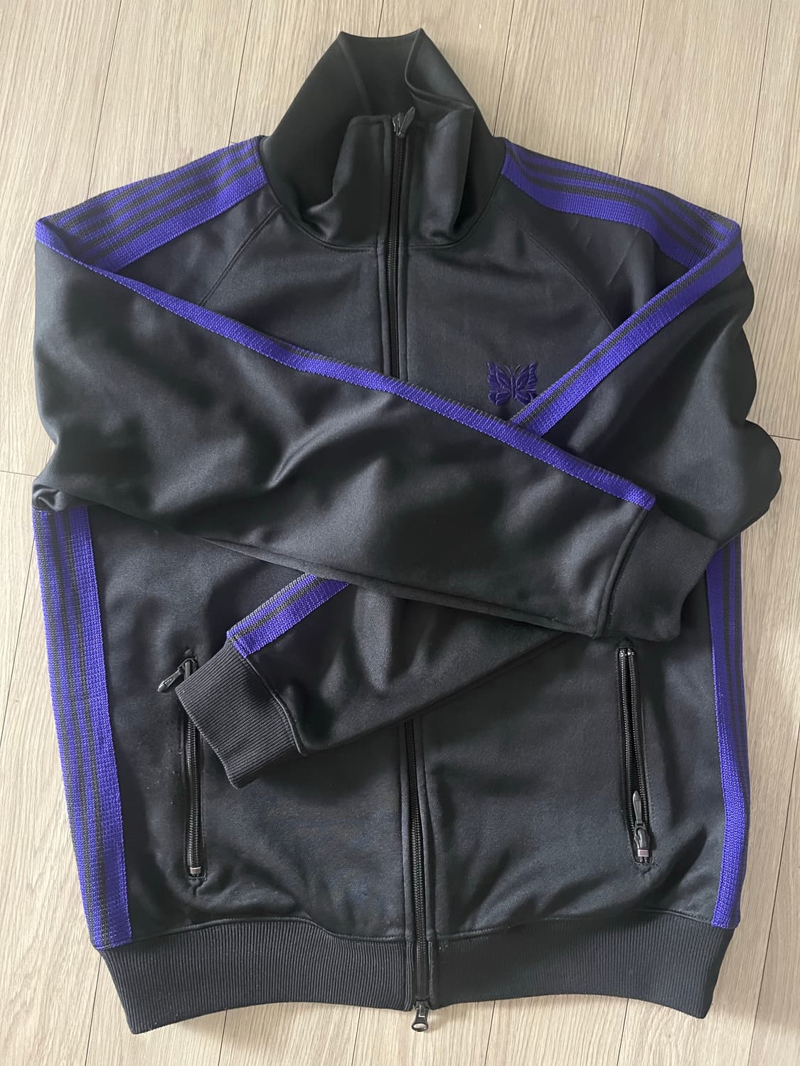 니들스 트랙자켓 s 블랙 퍼플 상품이미지1