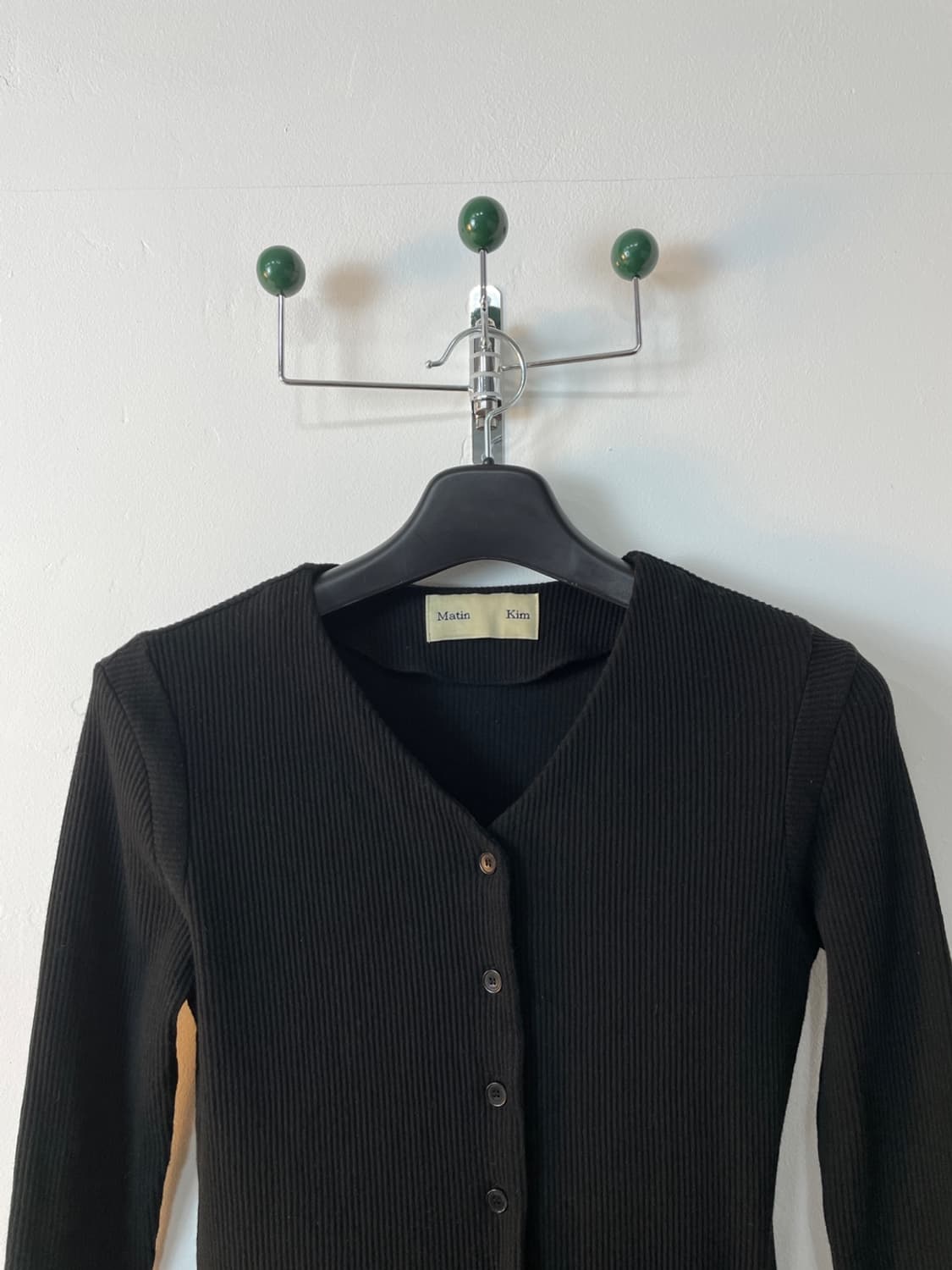 마뗑킴 리브드 슬림 가디건  상품이미지3