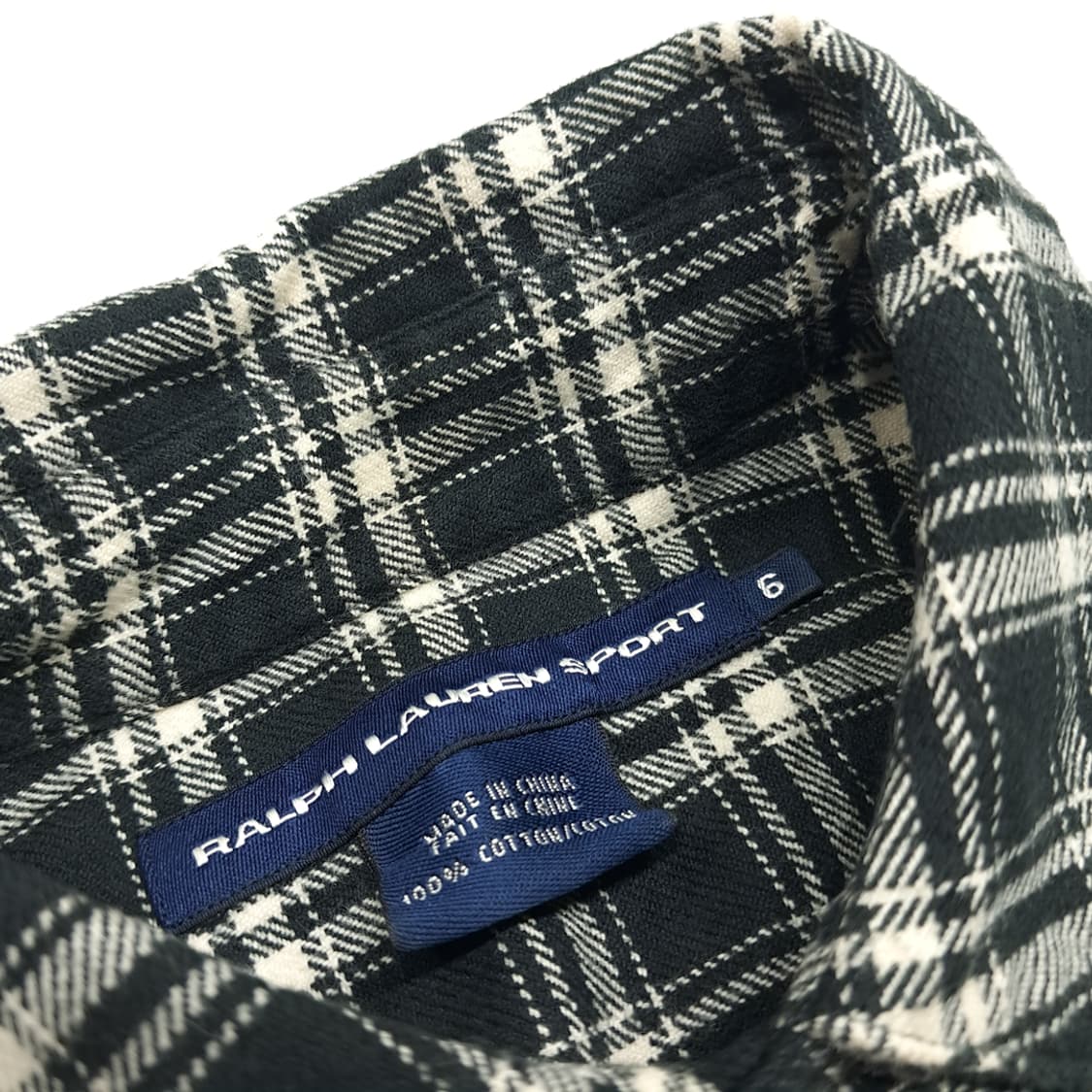 CN449W XL 폴로 랄프로렌 모던 웨스턴 플란넬 체크 긴팔 셔츠 남방 상품이미지4