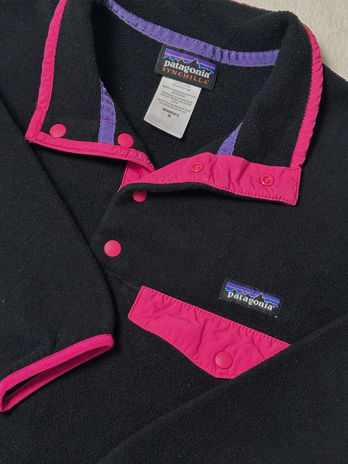 파타고니아 신칠라 블랙 핑크 상품이미지1
