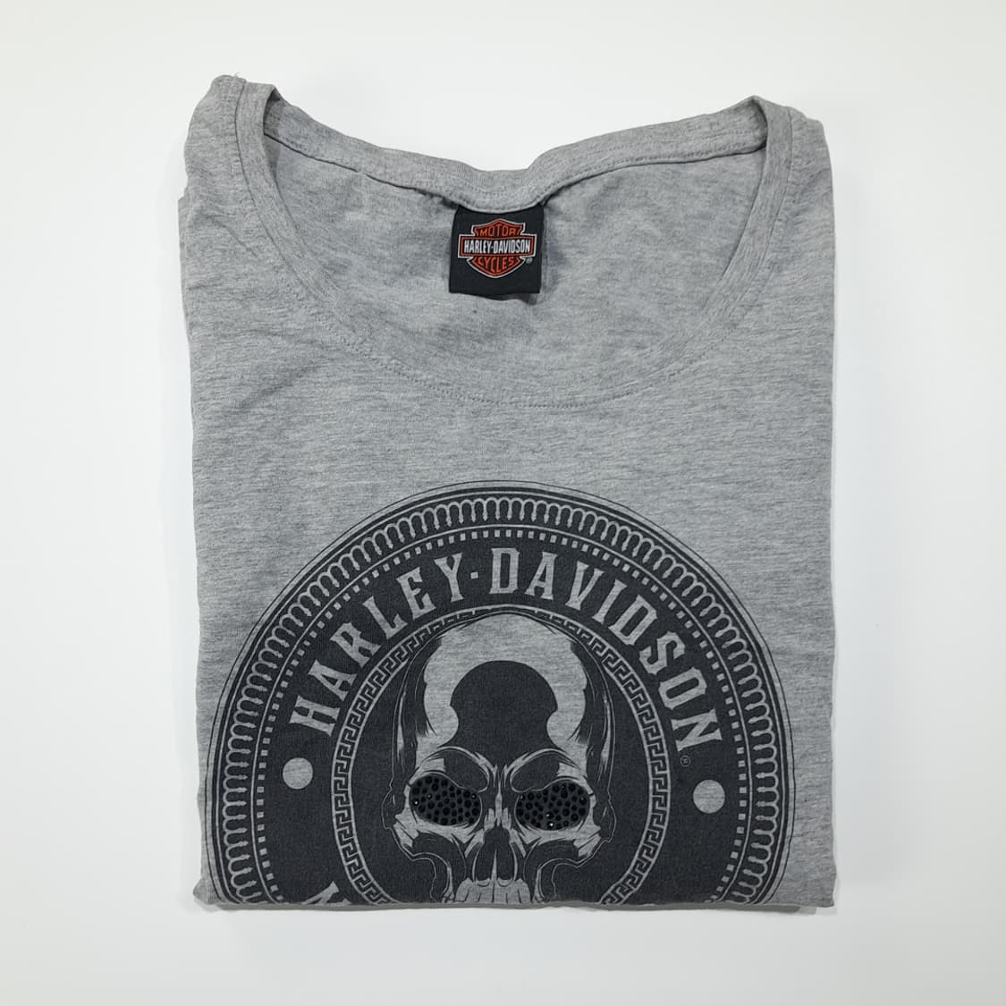 CL566 XL 할리데이비슨 해골비즈 헤더그레이 티셔츠 긴팔티 상품이미지10
