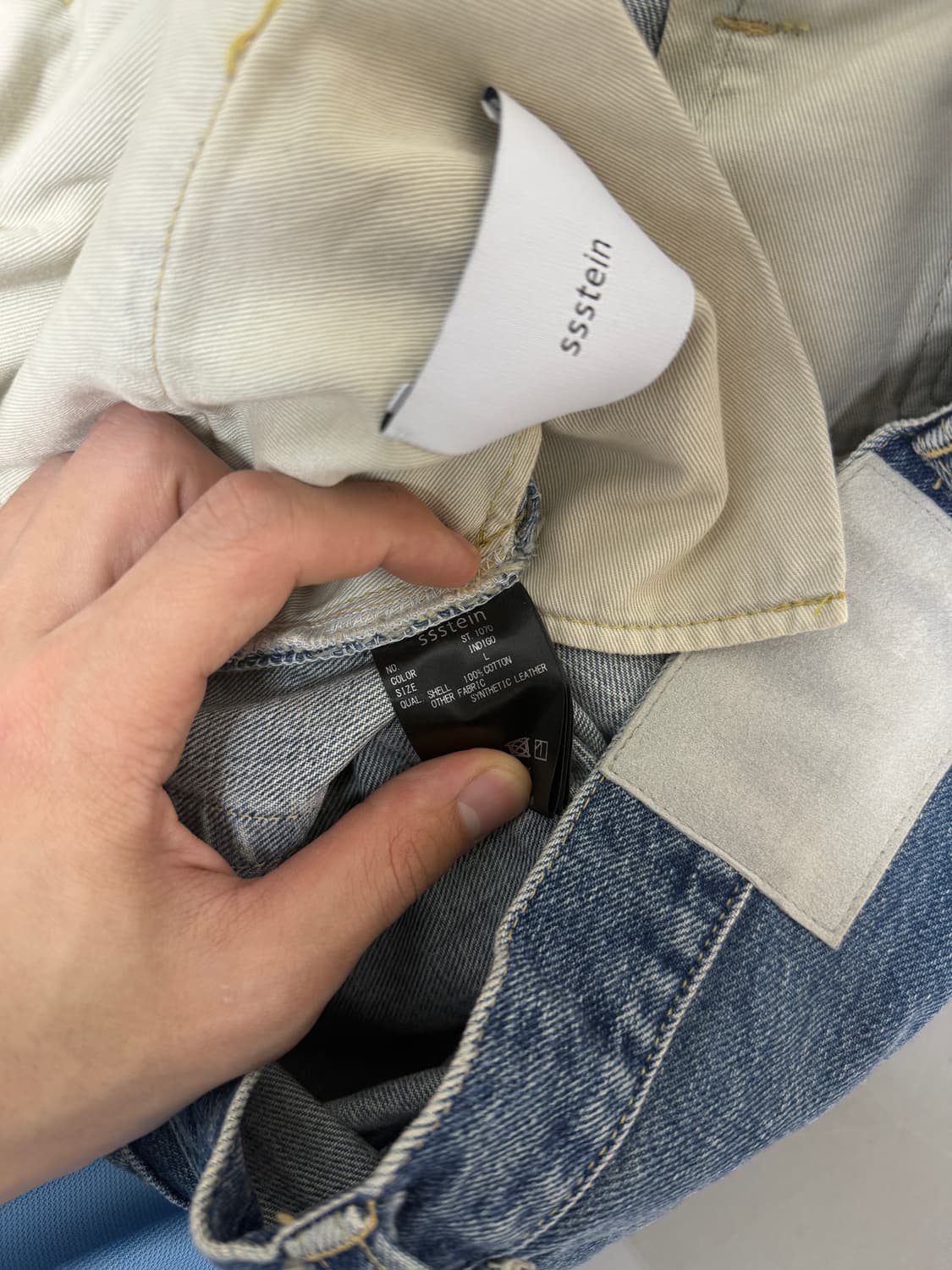 슈타인 ssstein 인디고 데님팬츠  상품이미지4