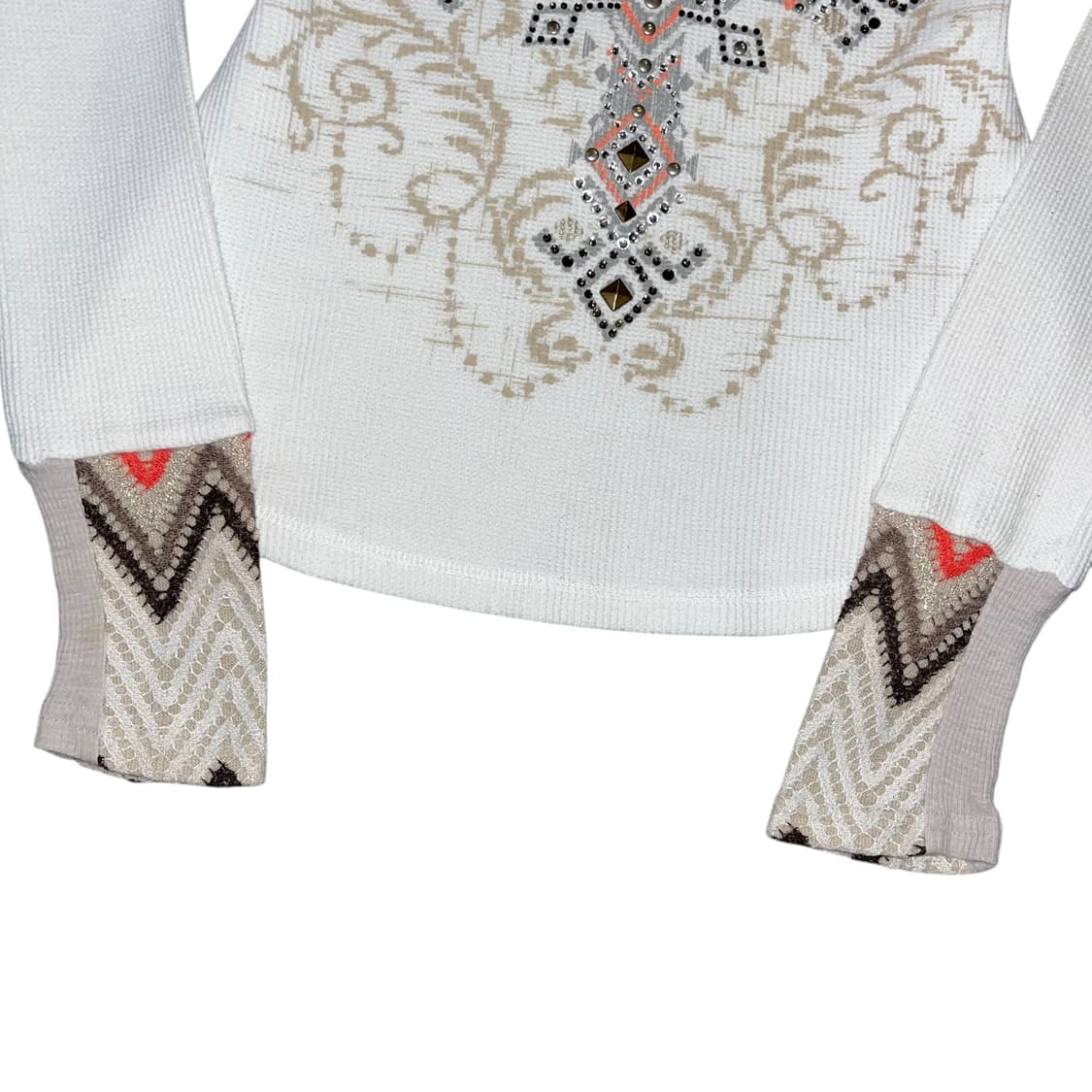 missme 미스미 프린팅큐빅 와플티 펑크갸루y2k히피오리엔탈 상품이미지3