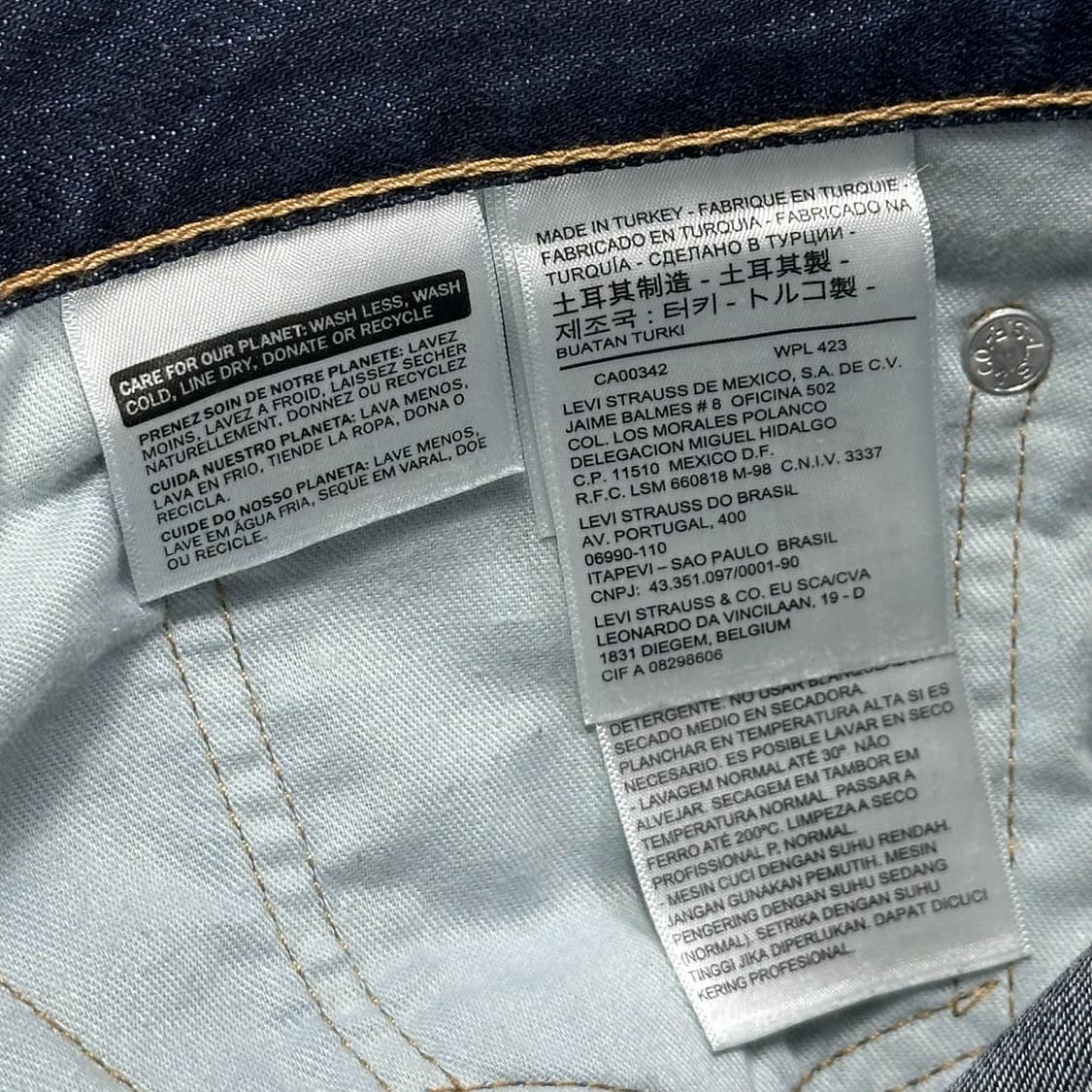 리바이스 511 오리지널 진청 데님 팬츠 (32인치) 상품이미지6