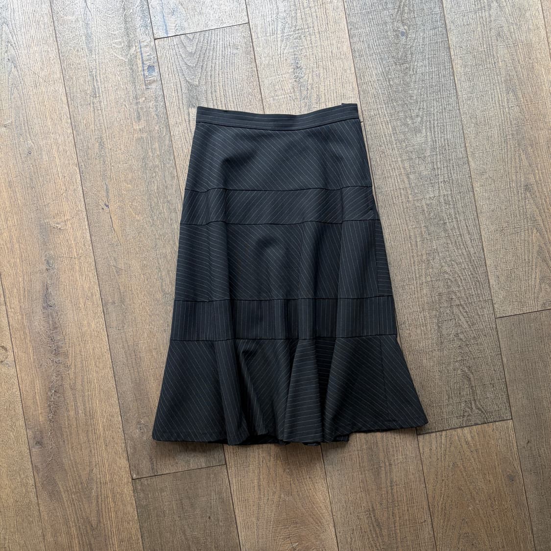 Diagonal Stripe Patchwork Skirt 상품이미지1