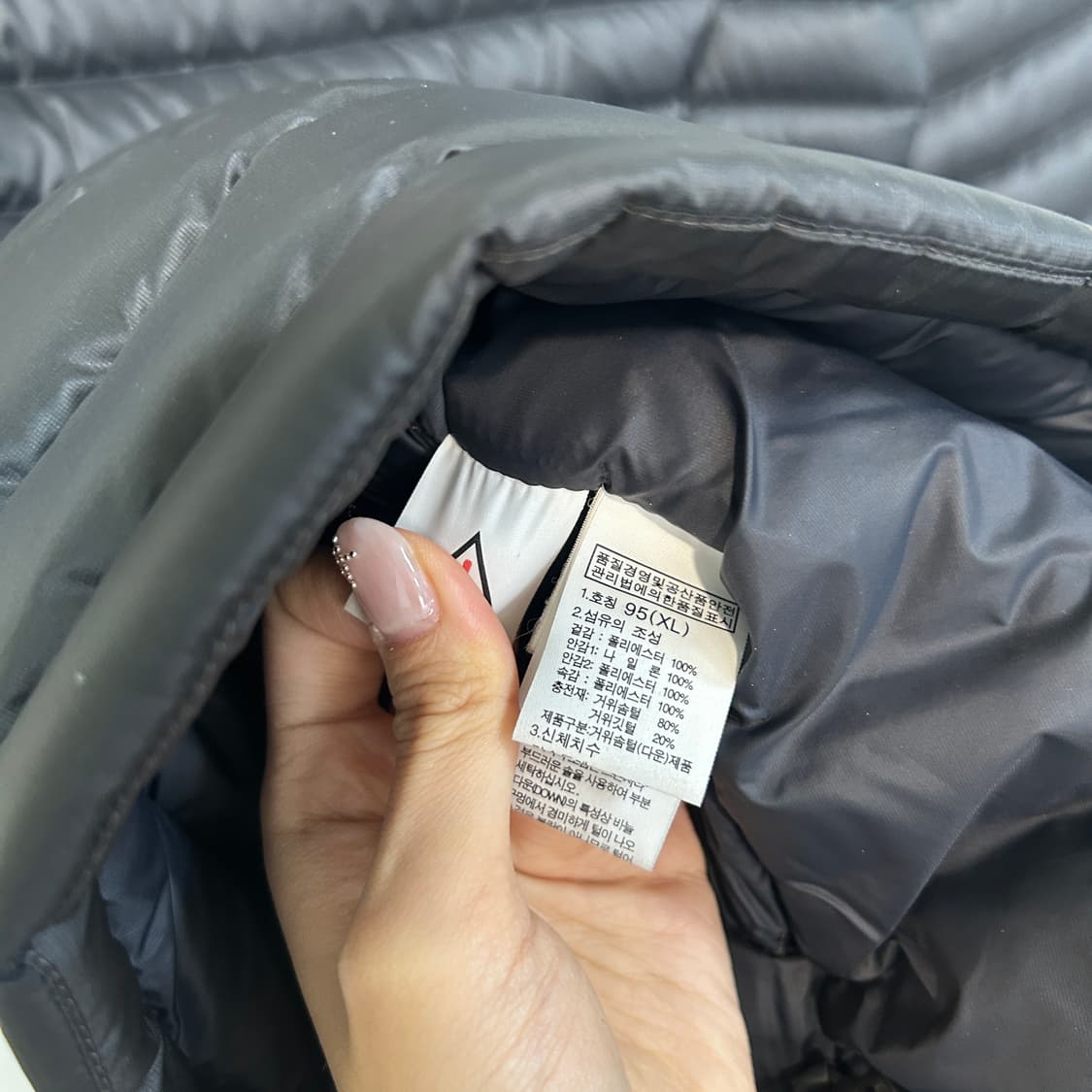 노스페이스 여성 거위털 경량패딩 95  상품이미지4