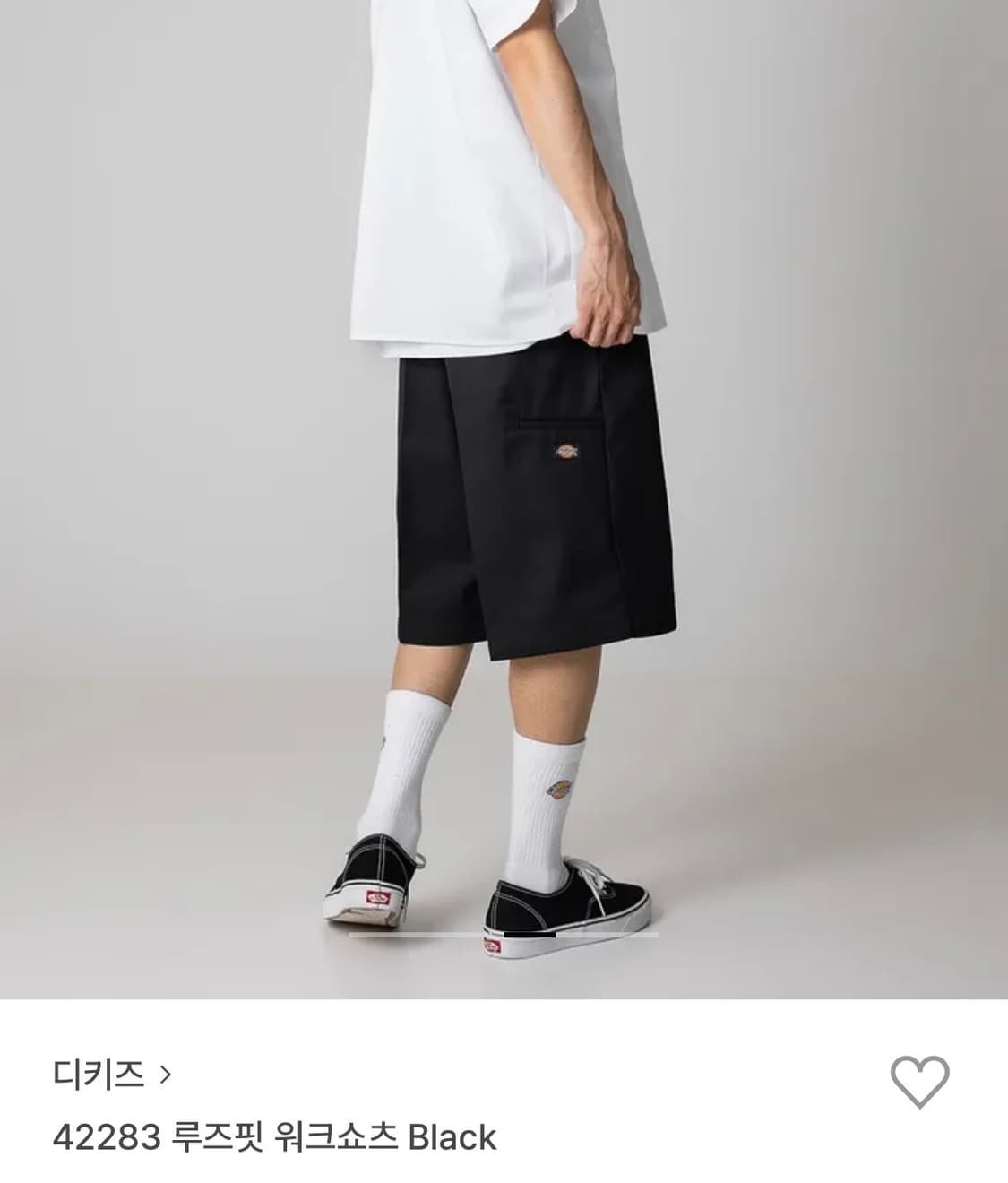디키즈 42283 블랙 색상 버뮤다 반바지 32 사이즈 상품이미지1