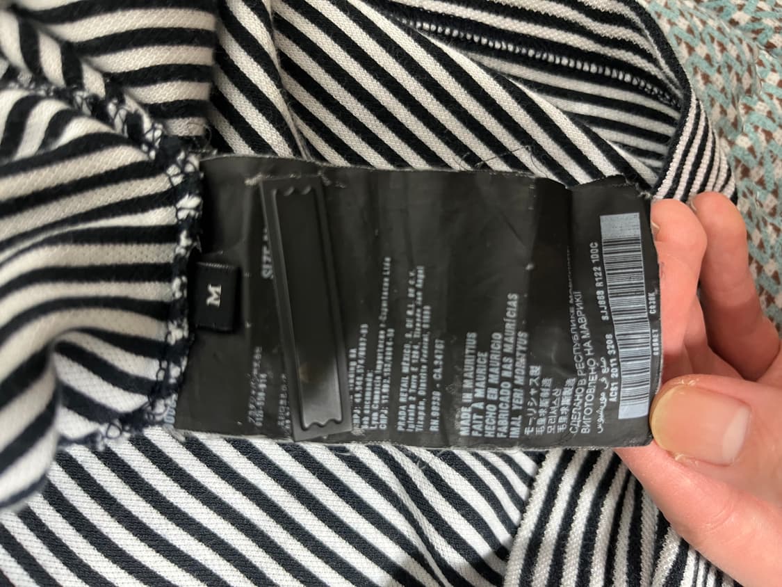 [M]프라다 스트라이프 폴로 티셔츠 상품이미지4