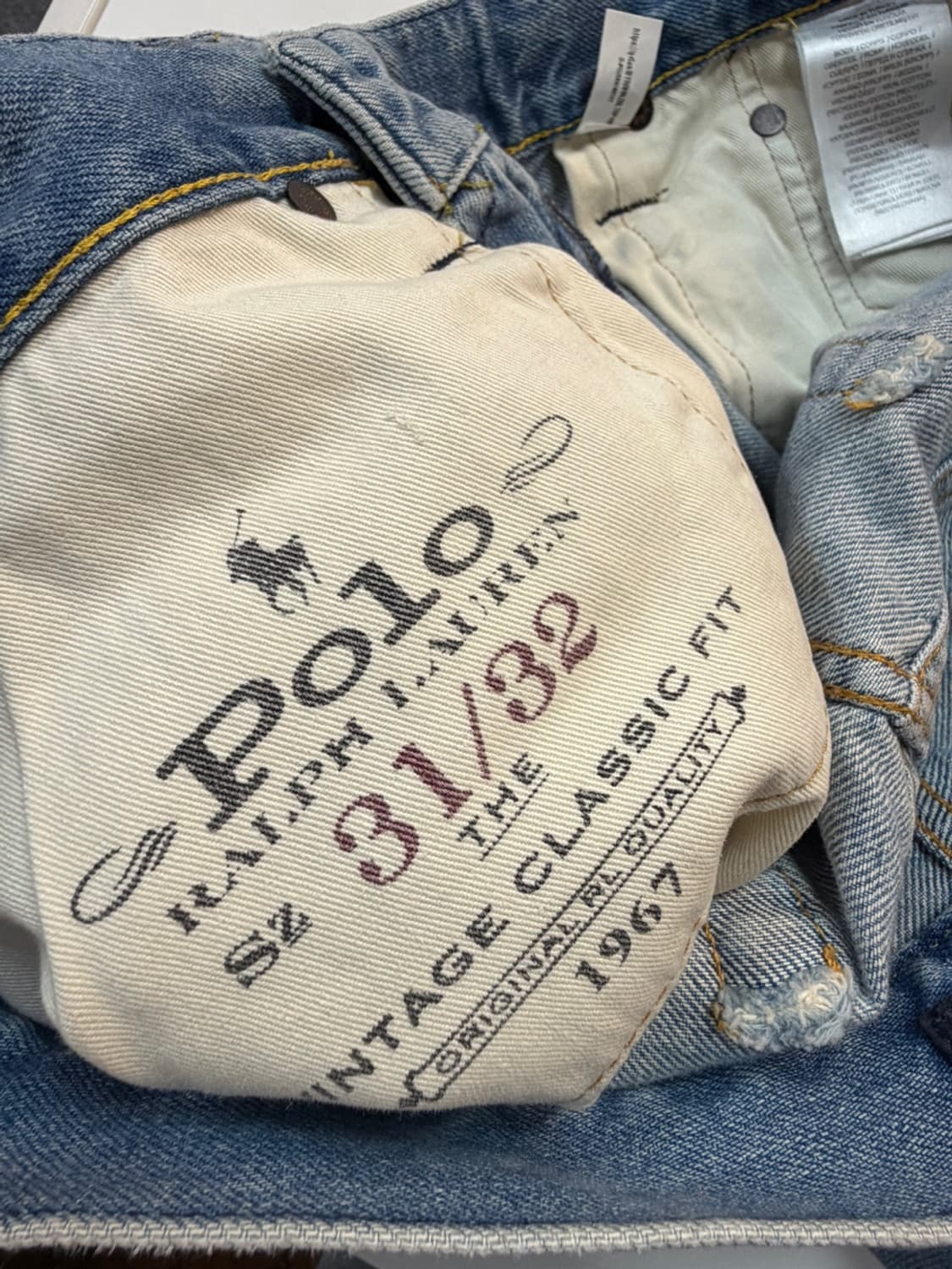 폴로 랄프로렌 빈티지 클래식 데님 팬츠 상품이미지7