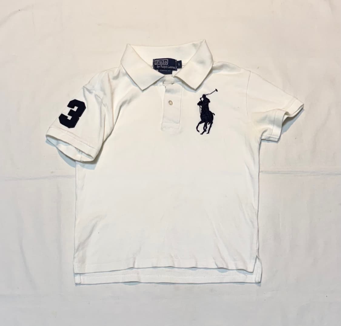 폴로 랄프로렌 빅포니 치프키프 반팔 카라티 화이트 블랙 상품이미지1