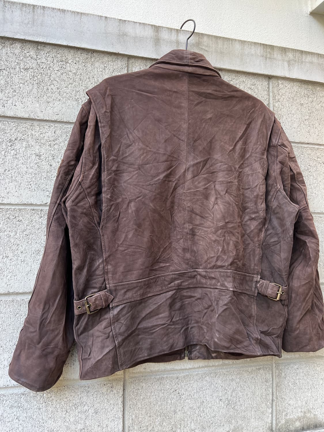 1980s ADIDAS LEATHER JACKET 80s아디다스가죽자켓 상품이미지10