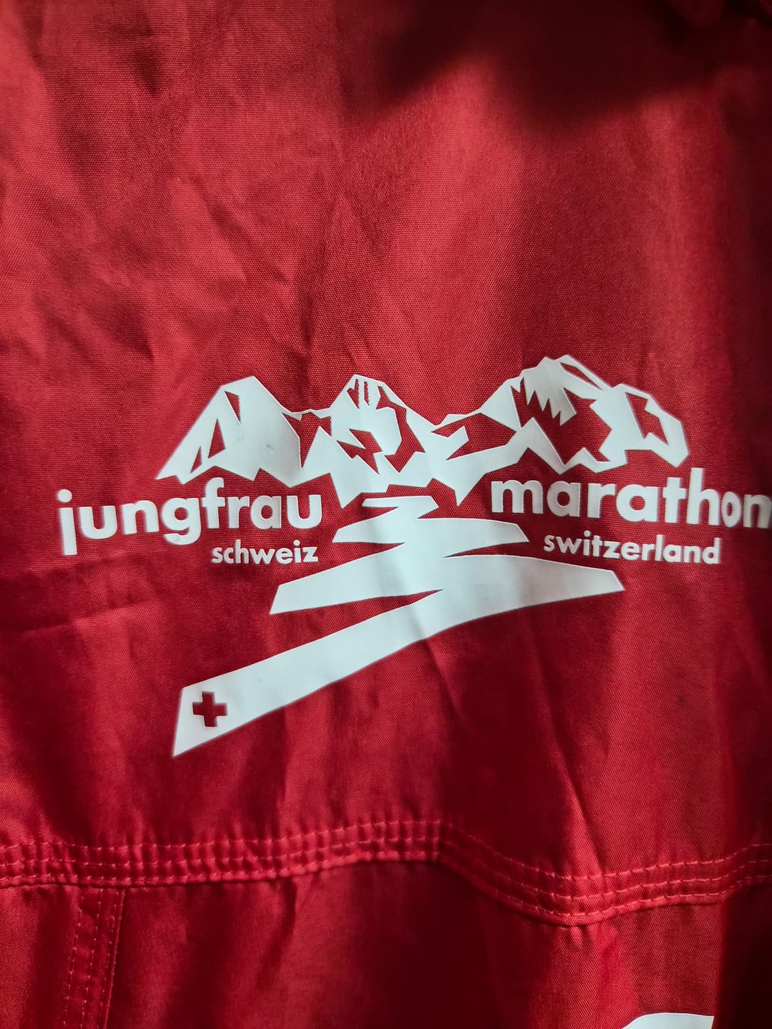 L/105) 아식스 스위스 융프라우 마라톤 기념 바람막이 팝니다 상품이미지3