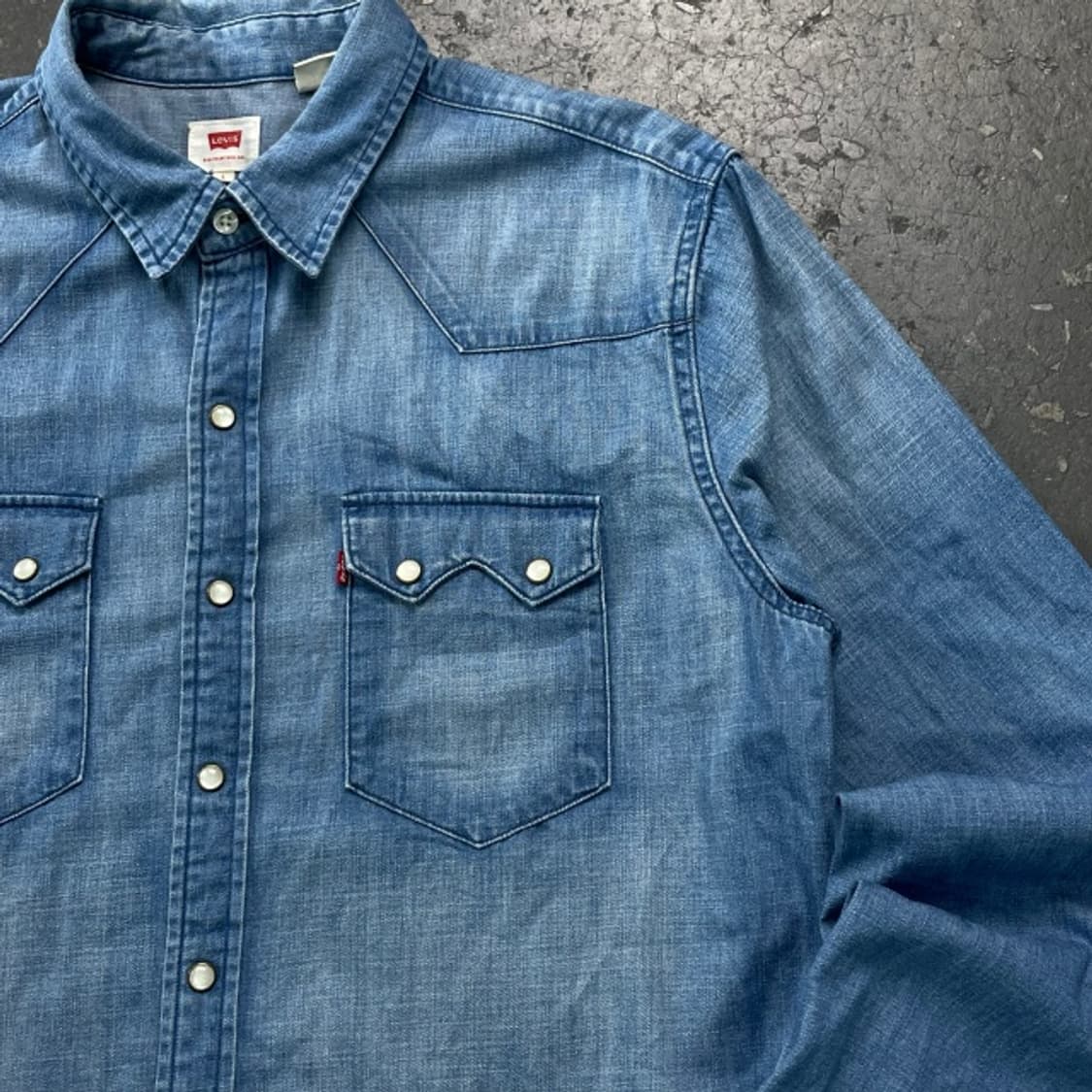100 리바이스 웨스턴 데님 셔츠  상품이미지2