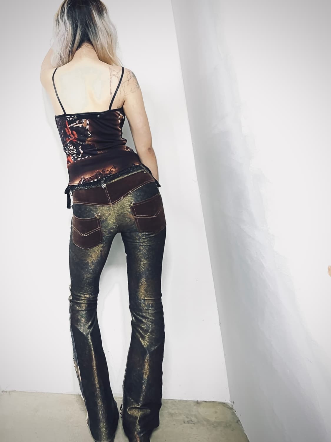 오즈온 보헤미안 패턴 부츠컷 데님팬츠 상품이미지9