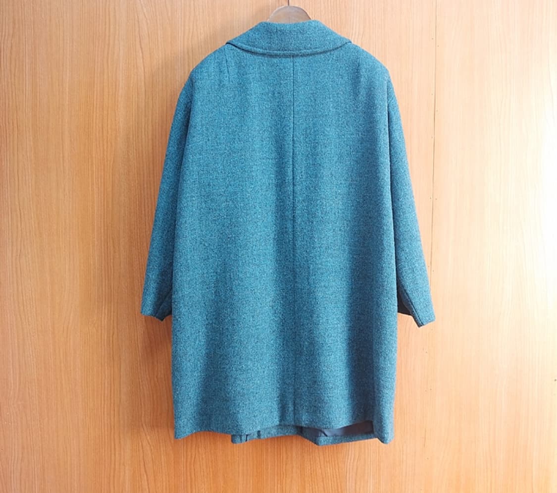 해리스 트위드  빈티지  울100% 코트~우먼 프리  상품이미지5