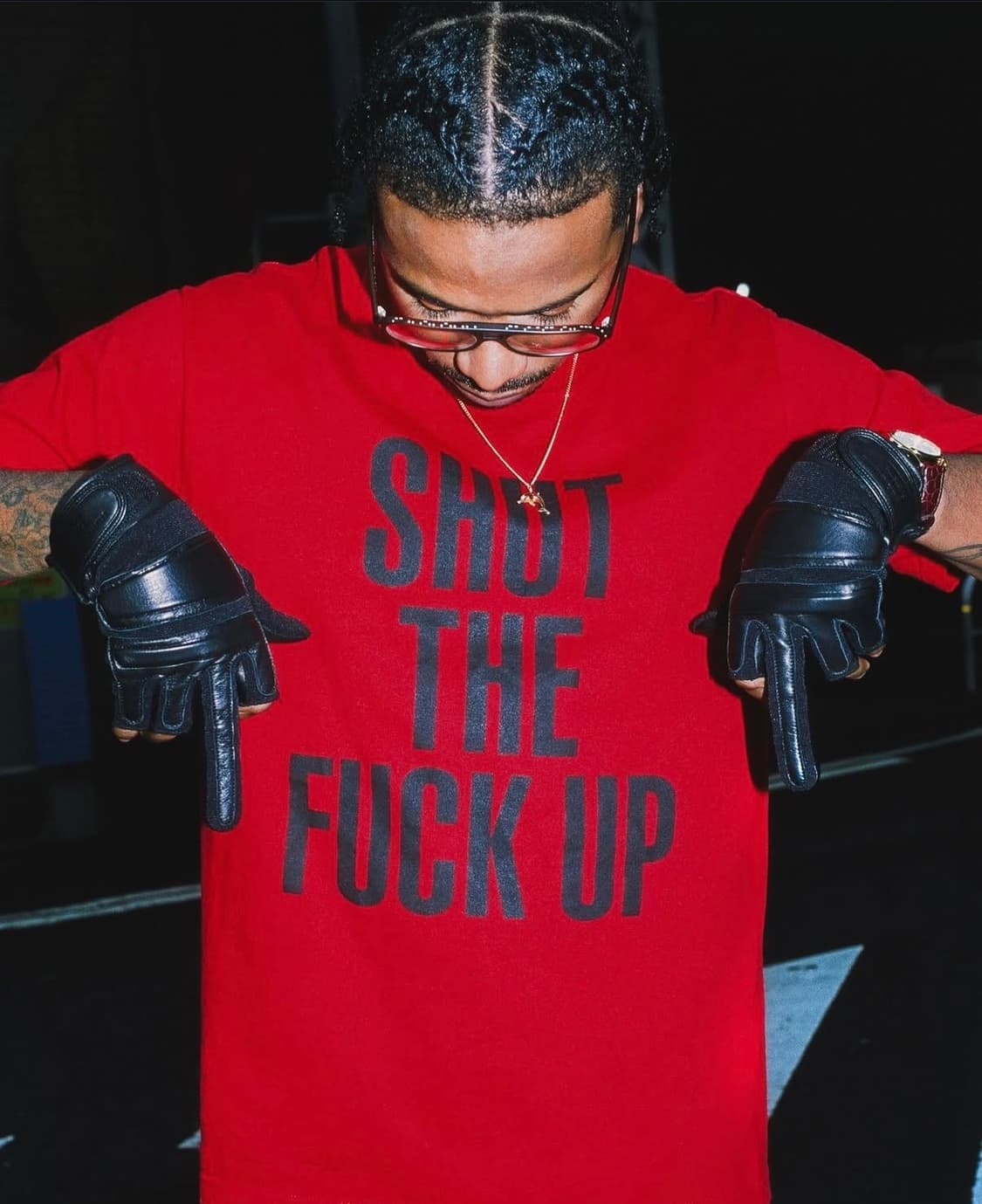 슈프림 x 넘버나인 레더 글러브 블랙 상품이미지3