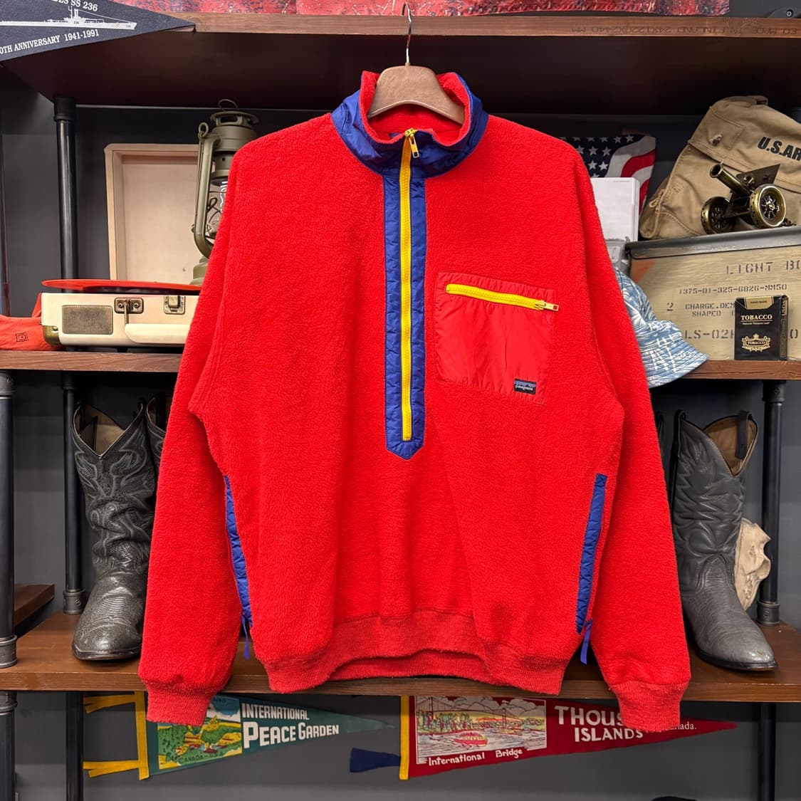 80s 파타고니아 오리지널 신칠라 스냅-T 플리스 하프집업 N668 상품이미지1