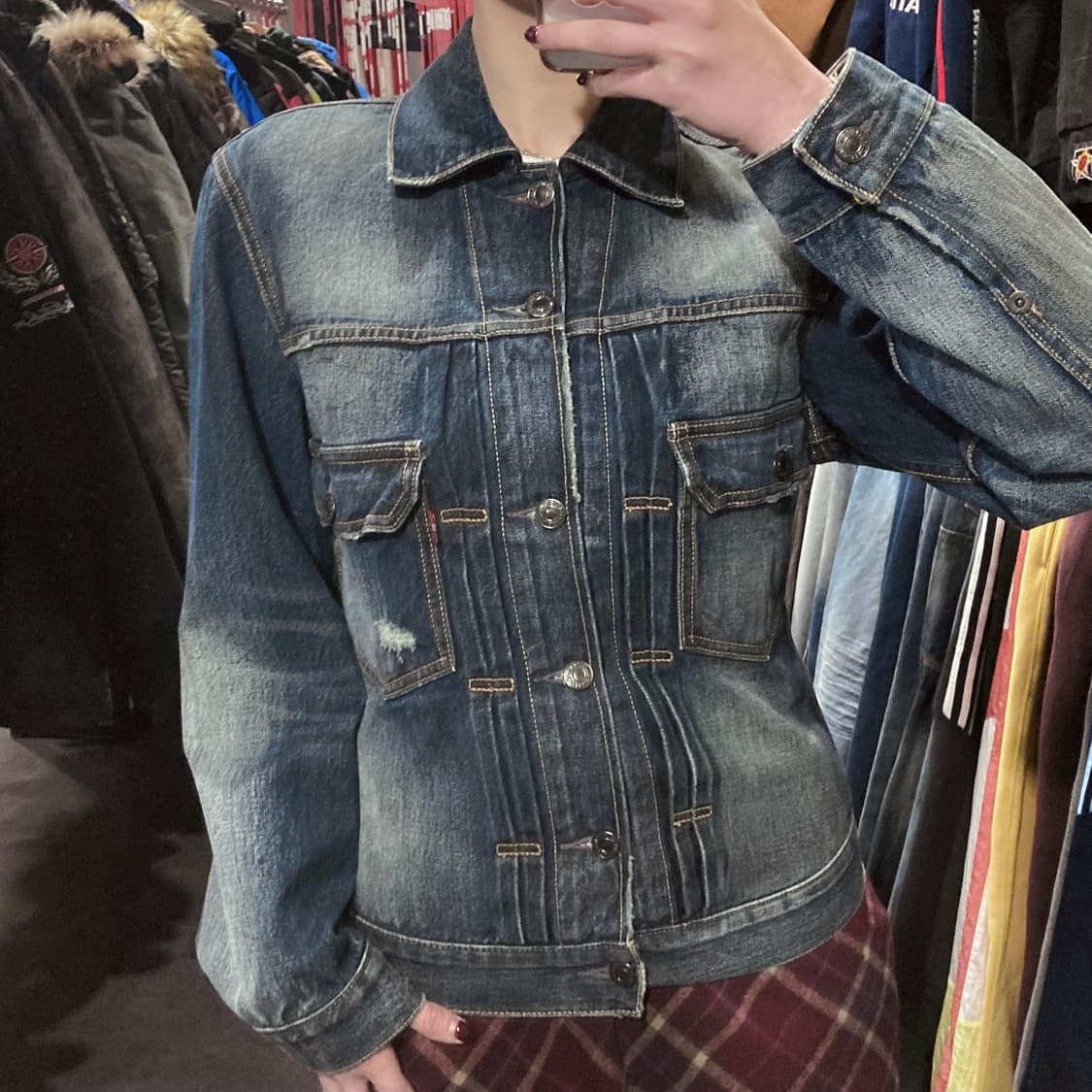 [IM]리바이스 워싱 진청 데님자켓 상품이미지3
