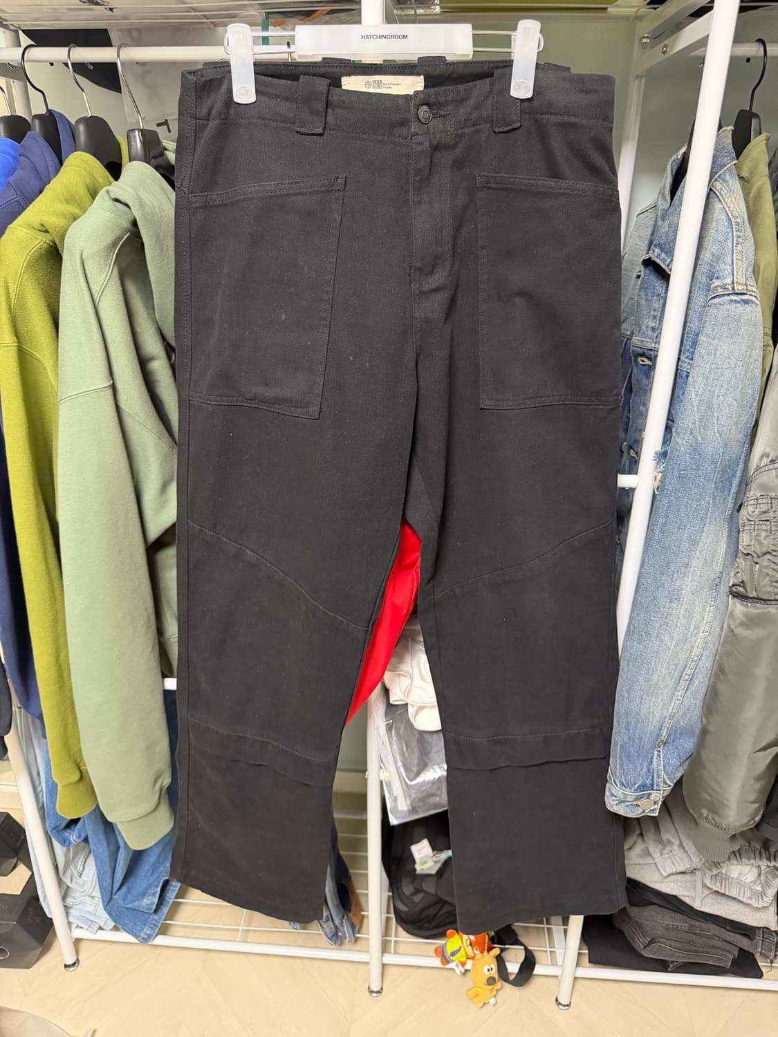 플라스틱 프로덕트 지퍼팬츠(M) 상품이미지3