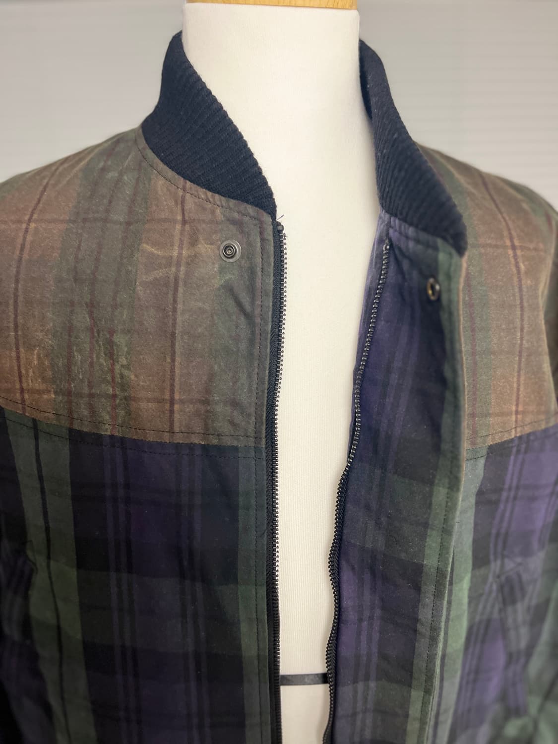 AIE CPS 왁스드 타탄체크 자켓 M 상품이미지4