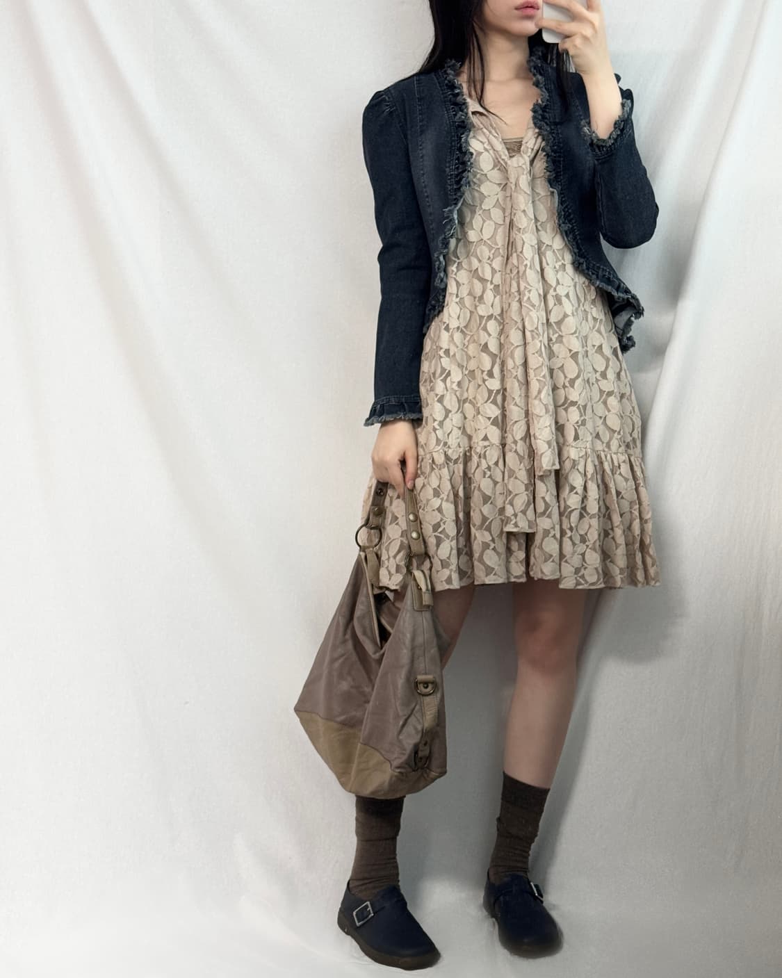 프릴 데님 자켓 상품이미지4