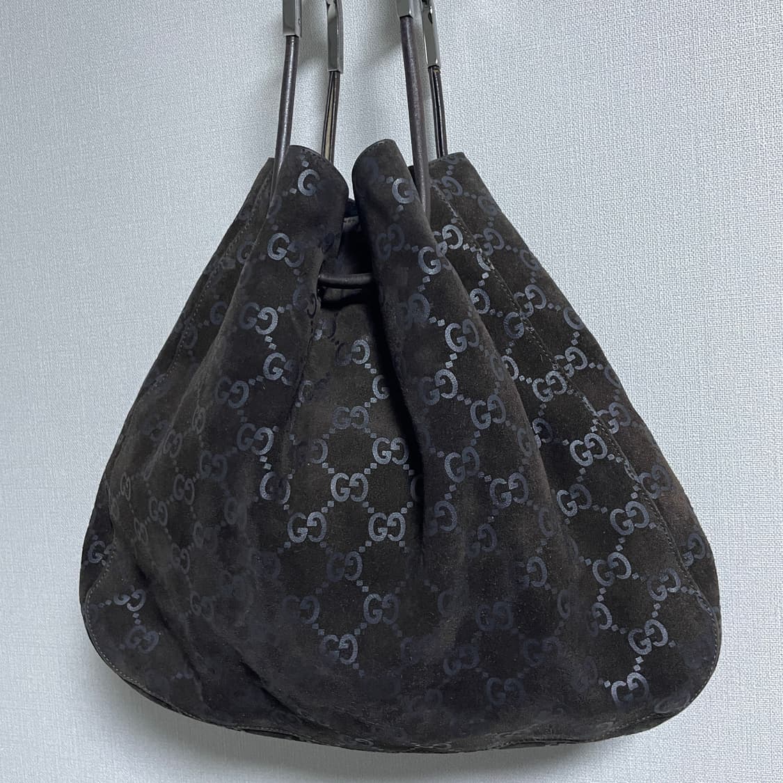 빈티지 구찌 GG로고 스웨이드 숄더&토트백 상품이미지6