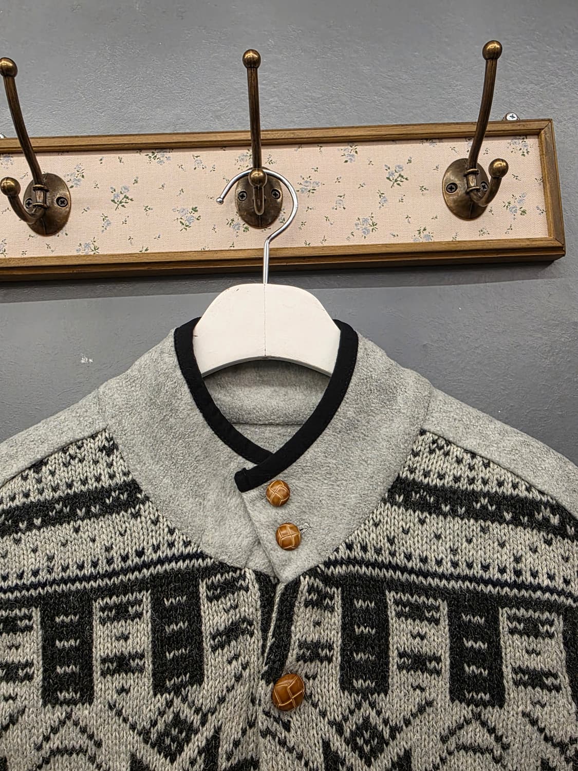 일본빈티지노르딕 패턴니트 베스트 조끼 상품이미지2