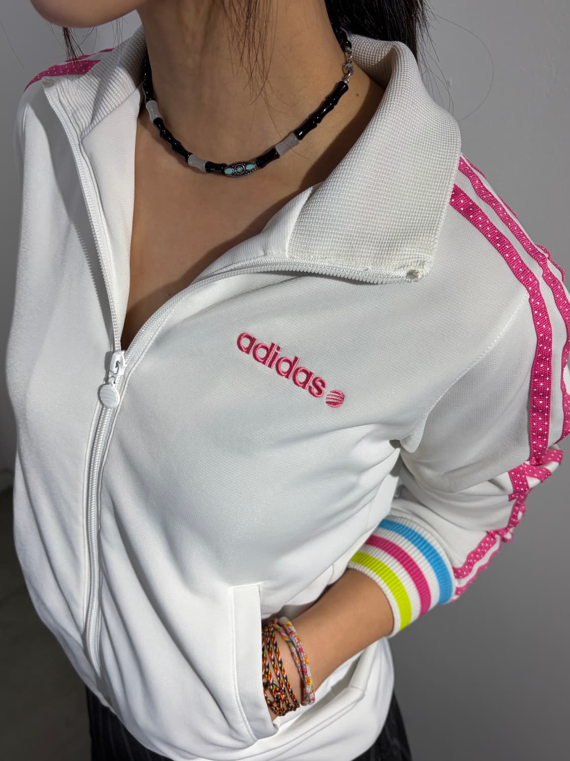 아디다스 딸기 도트 화이트 져지 상품이미지4