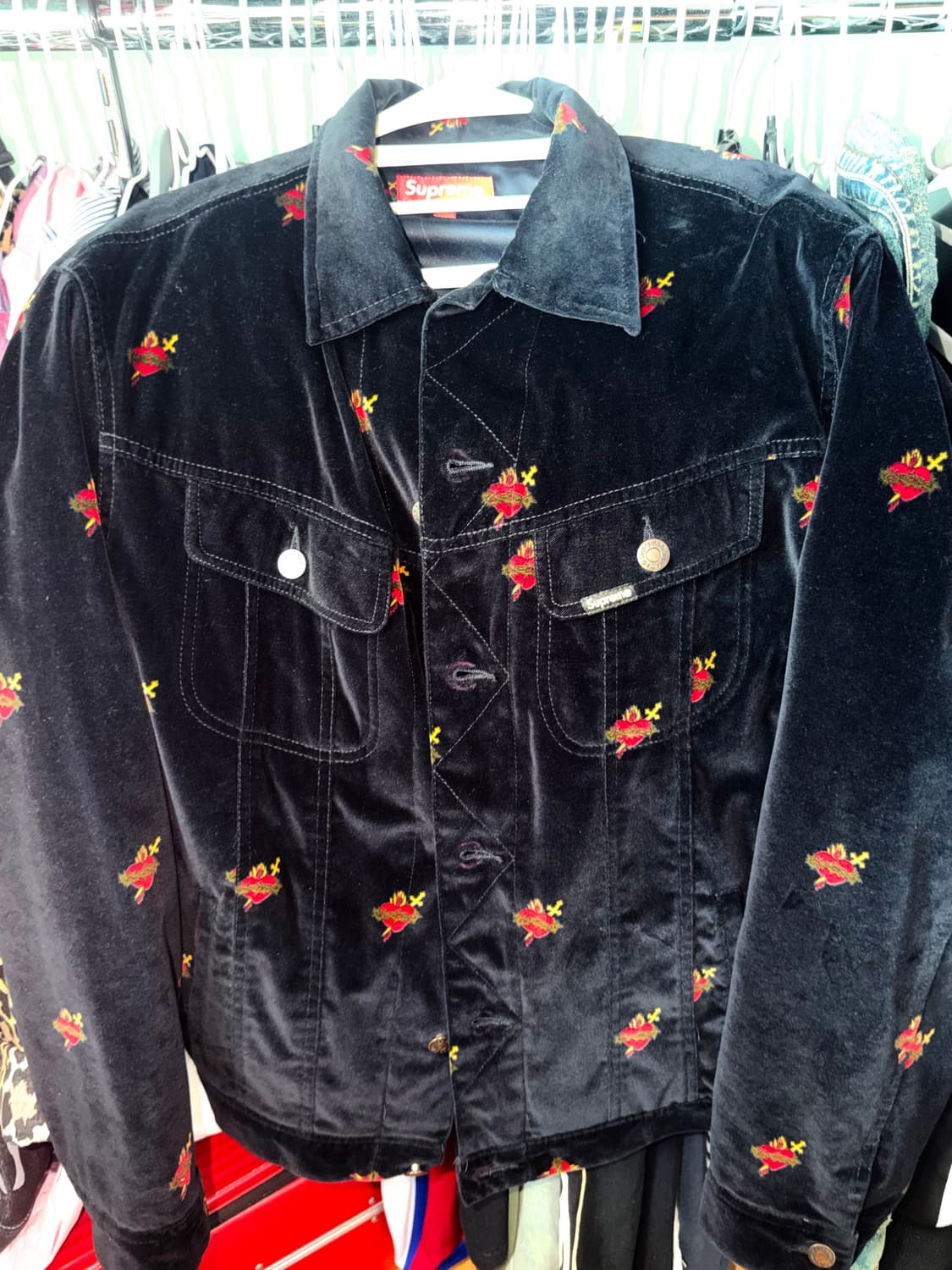 SUPREME VELVET JACKET 상품이미지1