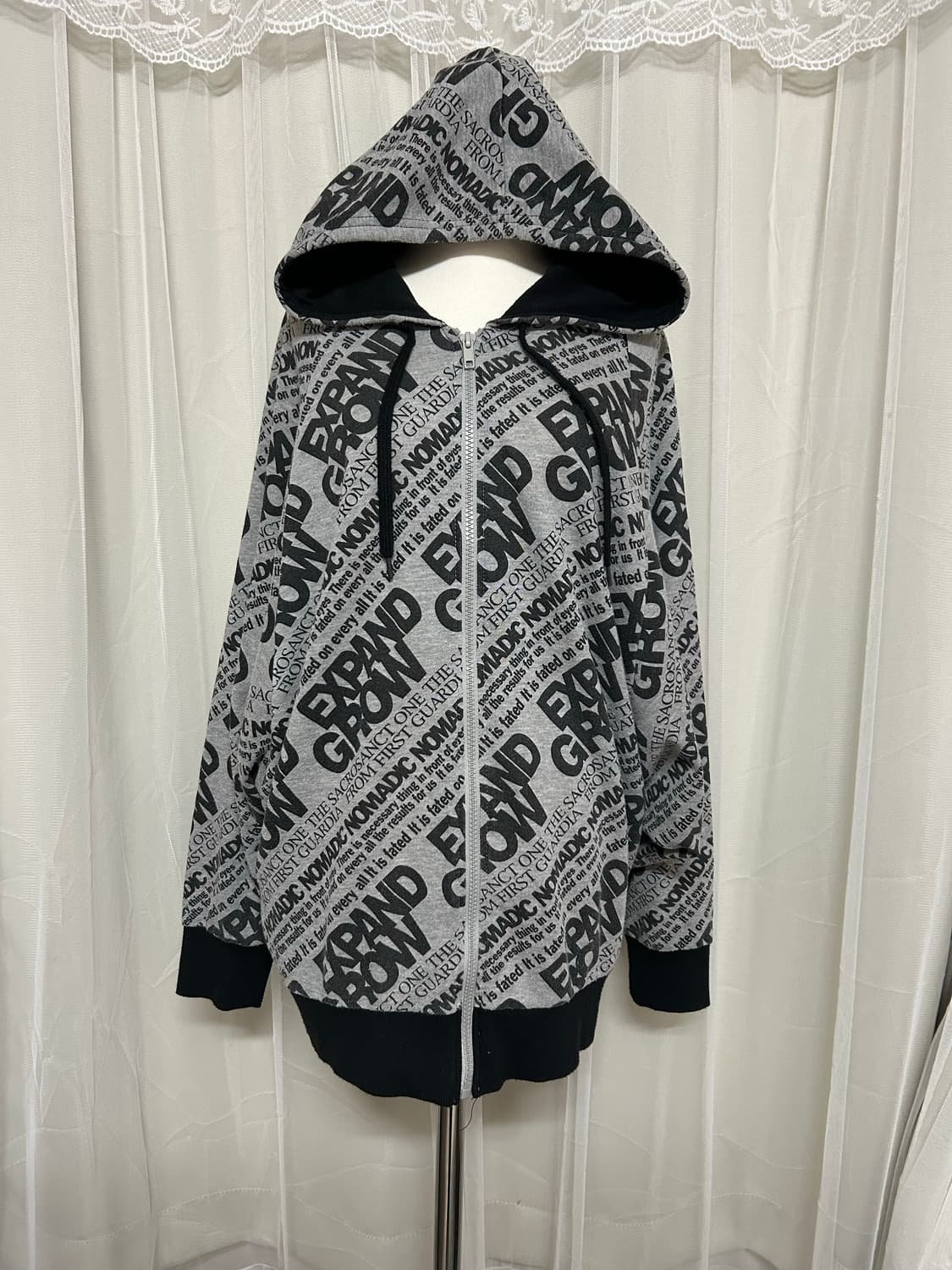 스카이 봄버 가오리핏 후드집업 상품이미지1