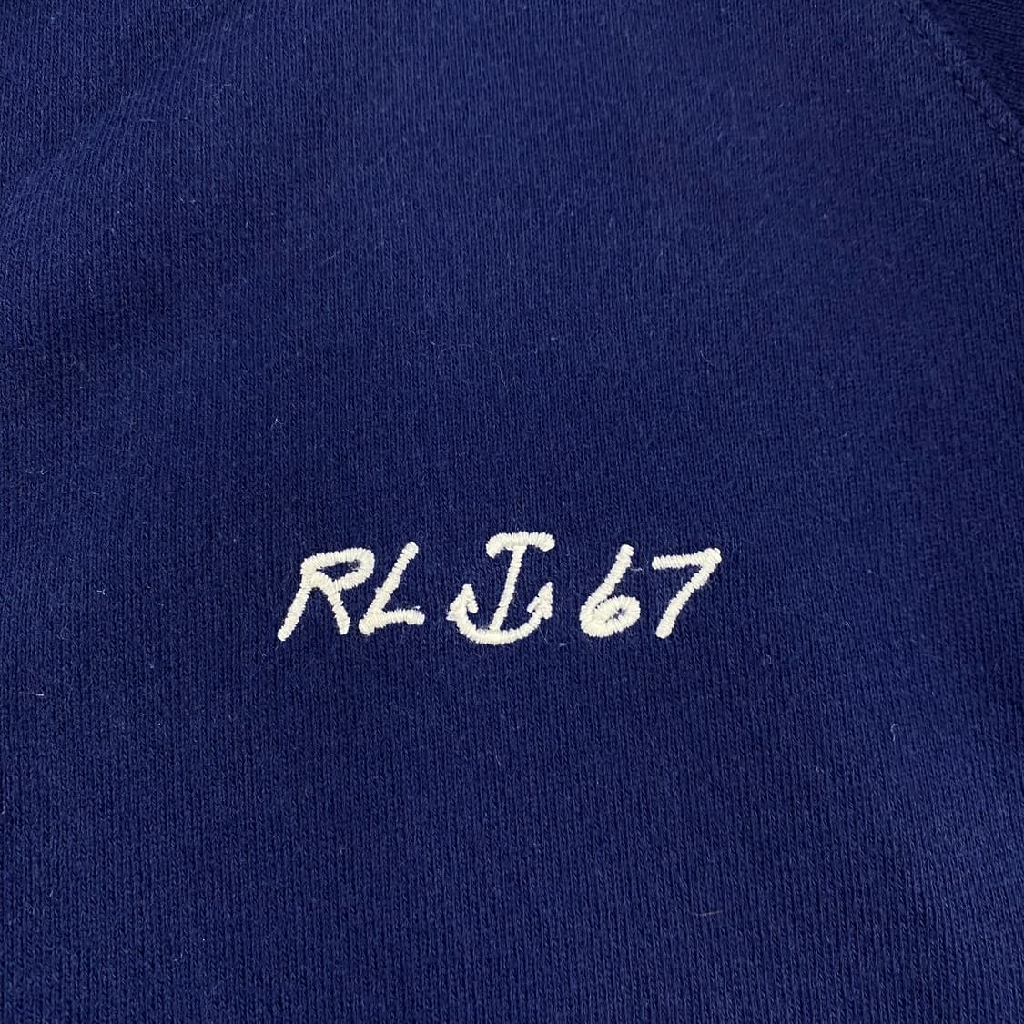 폴로 자수 스몰 로고 네이비 코튼 집업 (103) 상품이미지3