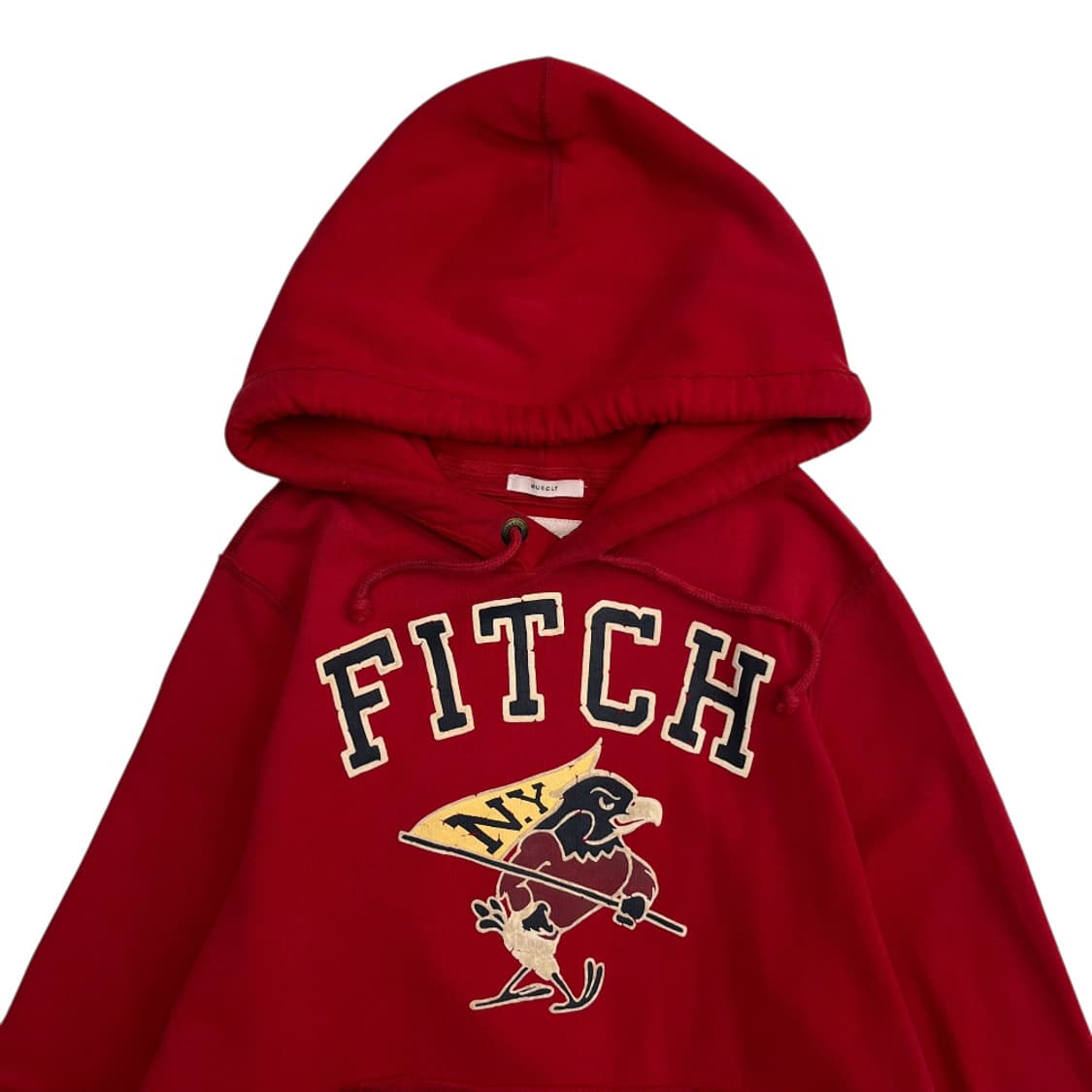 아베크롬비 빈티지이글 레드 후드 L 상품이미지4