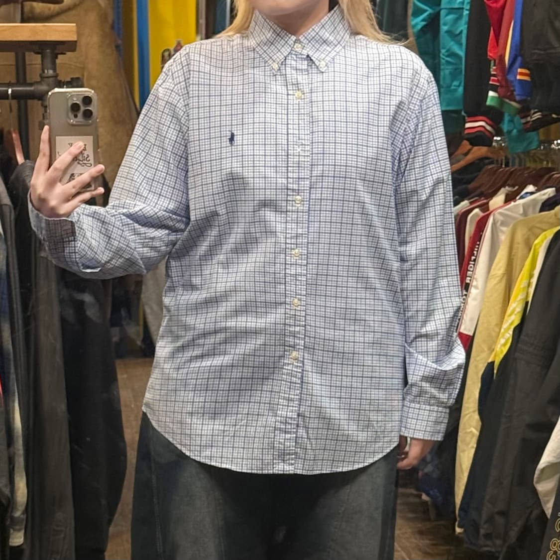 [HI] 폴로 랄프로렌 긴팔셔츠 체크 블루  상품이미지2