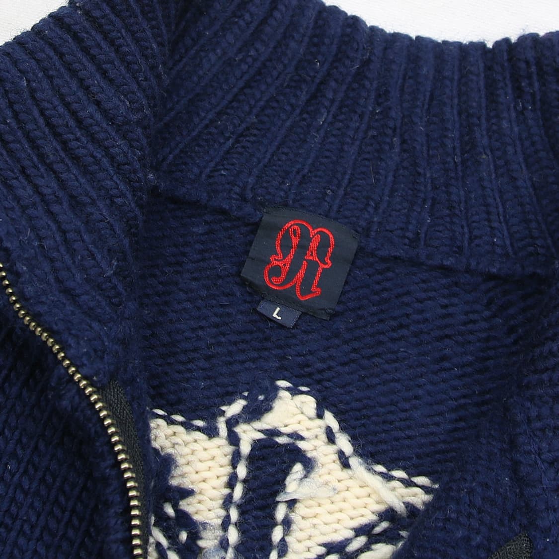 (착용컷) 헤비울 니트 집업 (남성용 100-103) 상품이미지5