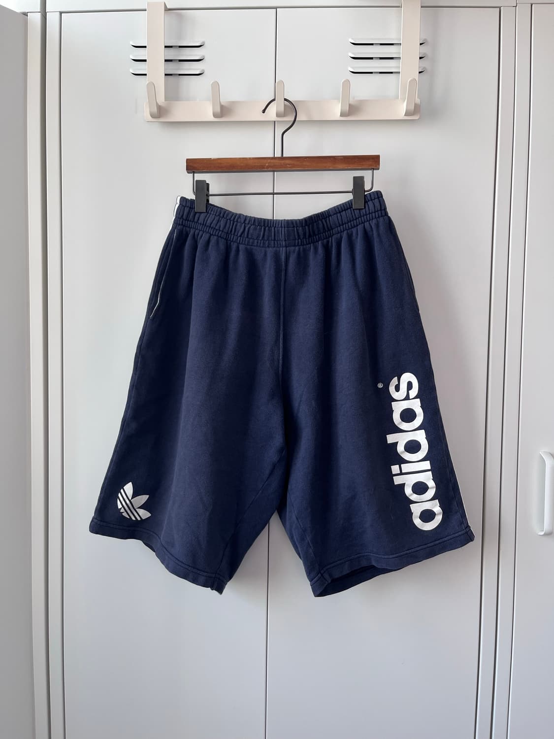90's adidas 아디다스 네이비 카프리 숏츠 트레이닝팬츠 상품이미지2